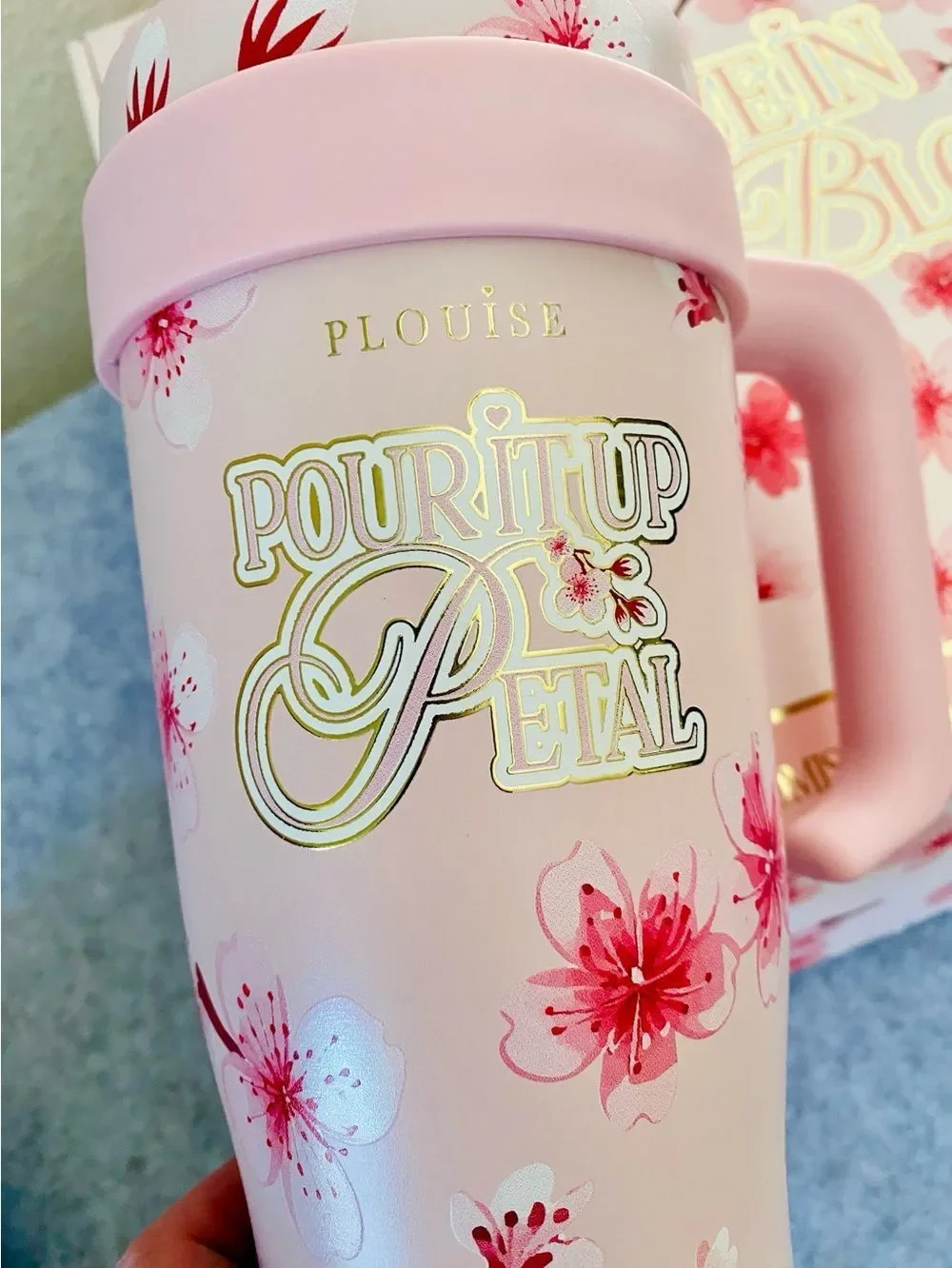 P.Louise Love In Full Bloom Sakura Cherry Blossom Gift Set Tumbler Skincare NIB
